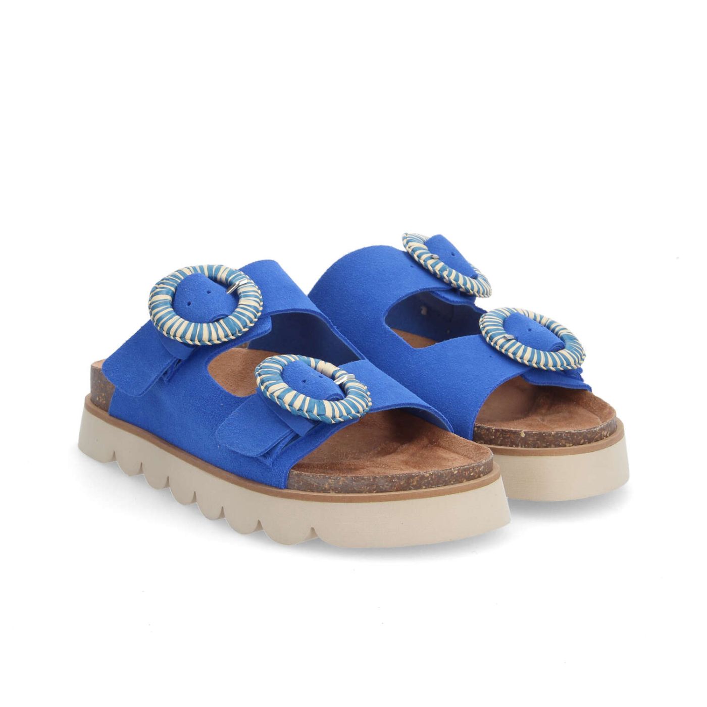 SANDY SLAP W - SUEDE - BLUE